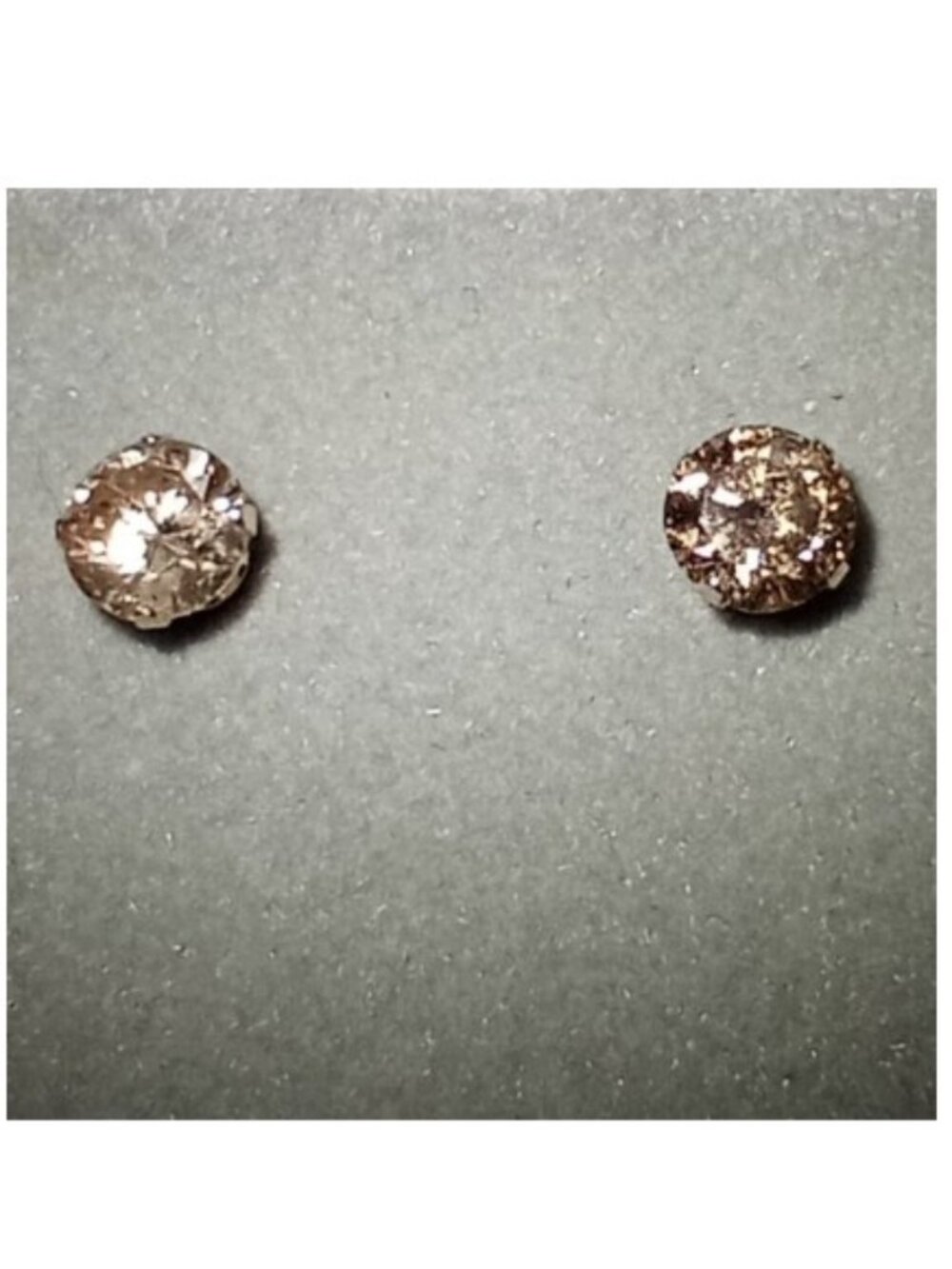 CLEARANCE!   14Kt Yellow Gold 0.80ctw Champagne Diamond Stud Post Earrings
